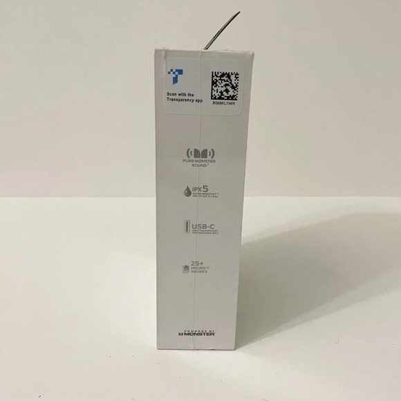 Monster Achieve  100 Airlinks Headphones Bluetooth USB-C Water Resist Sealed - Picture 4 of 13